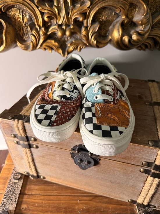 Vans Shoes - Vans Patchwork Checkerboard Low-Top Sneakers - Multicolor